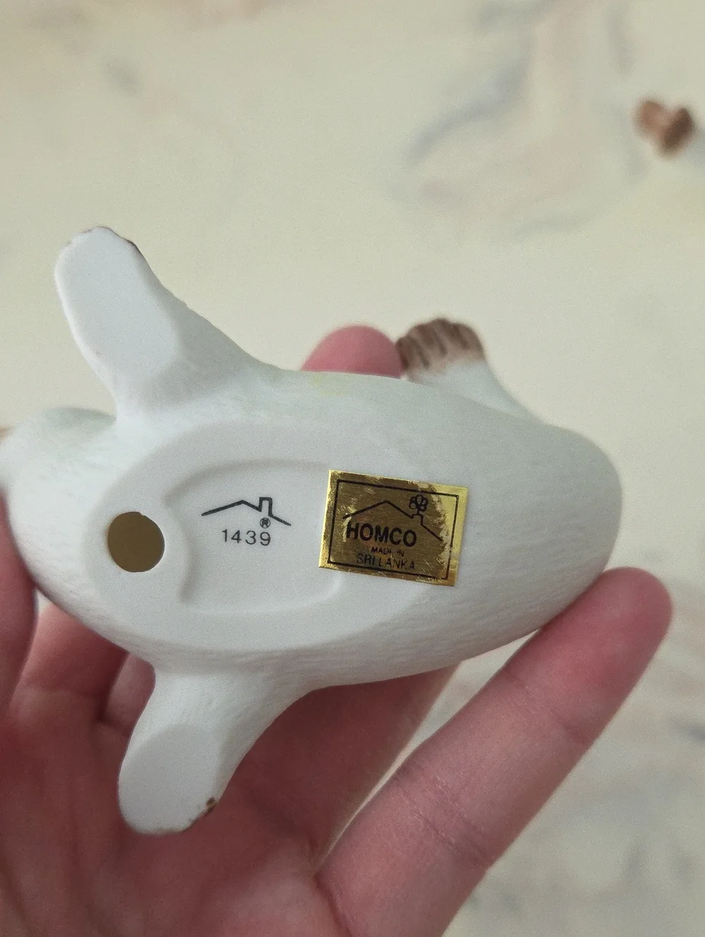 Homco White and Brown Seal Figurine Trio - Small Pets Decor